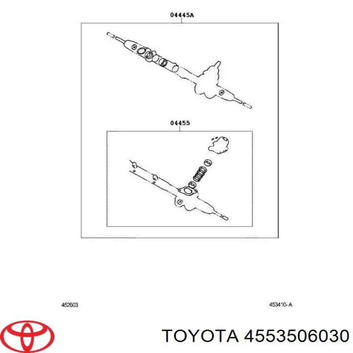 Пыльник рулевой TOYOTA 4553506030