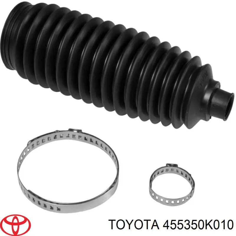455350K010 Toyota пыльник рулевого механизма (рейки левый)