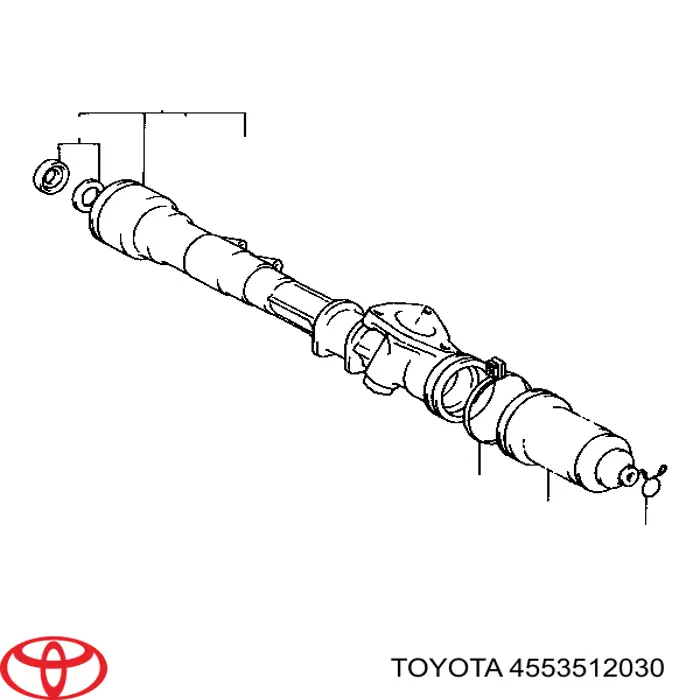 Пыльник рулевого механизма (рейки) левый на Toyota Corolla E9