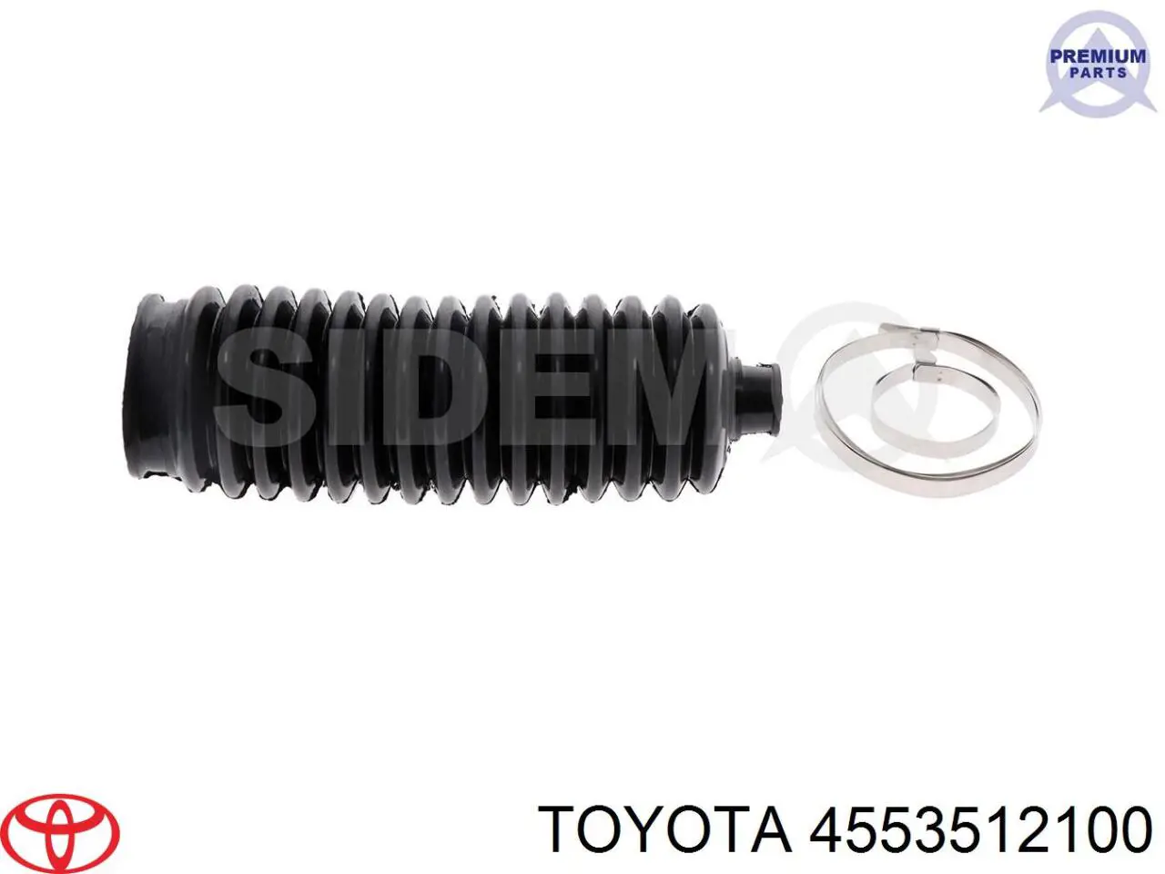 Bota de proteção do mecanismo de direção (de cremalheira) 4553512100 Toyota
