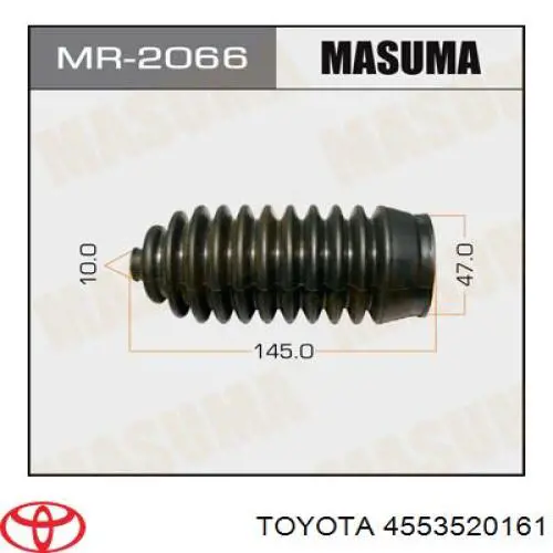 Купить 4553514040 Toyota Пыльник рулевого механизма (рейки) левый