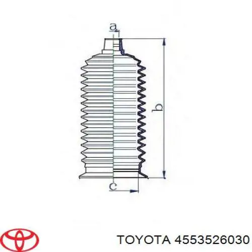 Bota de proteção do mecanismo de direção (de cremalheira) Toyota 4553526030 preço, a partir de 11,46 USD