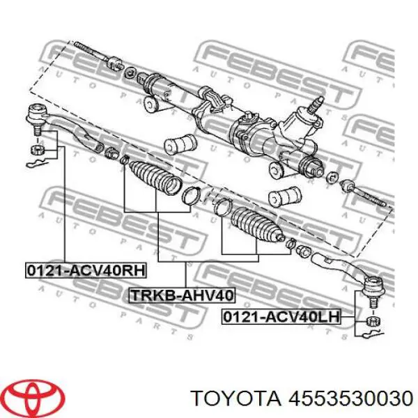 Fuelle, dirección 4553530030 Toyota/Lexus