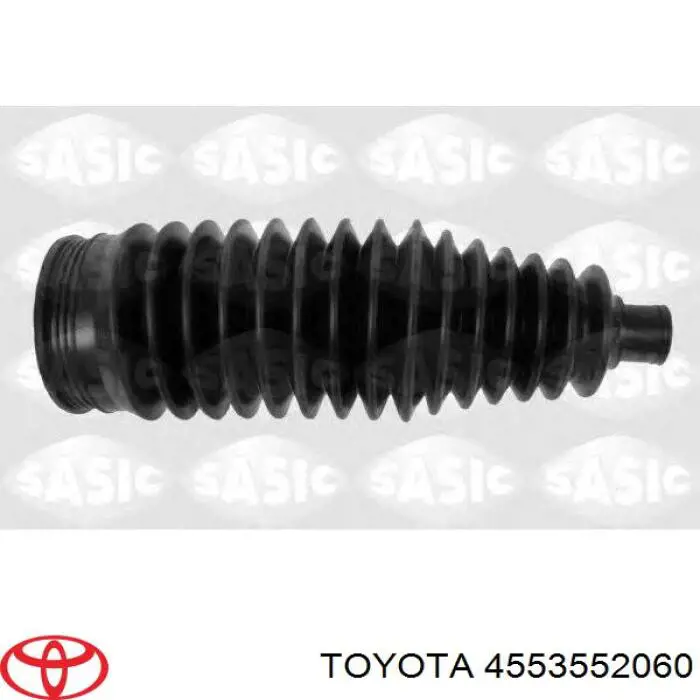 4553552060 Toyota bota de proteção do mecanismo de direção (de cremalheira)