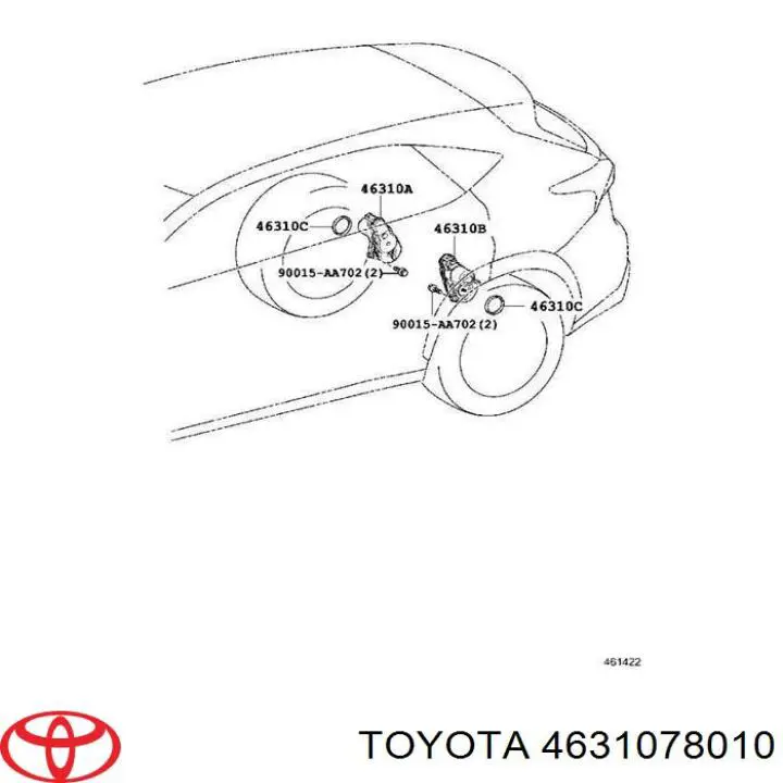 Электропривод ручного тормоза на Toyota C-HR X10