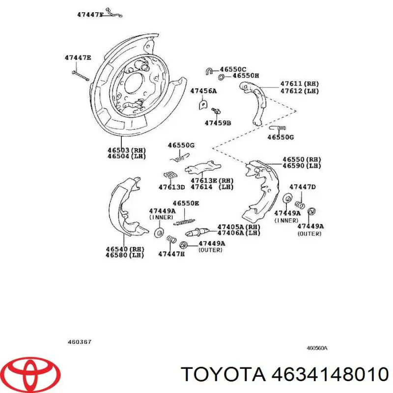  4634148010 Toyota