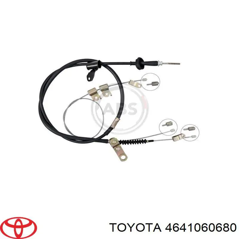4641060680 Toyota трос ручного тормоза задний правый/левый