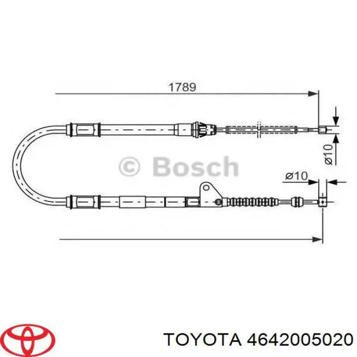 Купить 320800 Maxgear Задний правый трос ручника