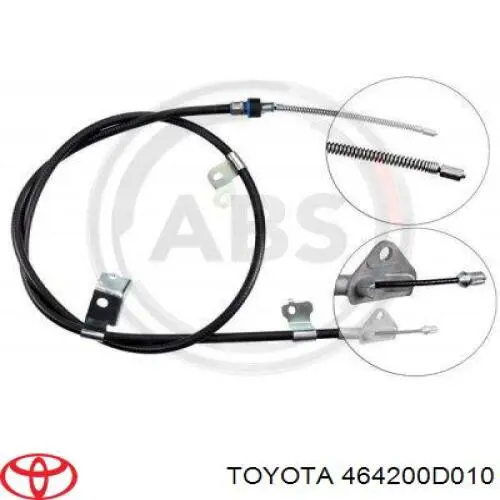 Купить 464200D010 Toyota Задний правый трос ручника