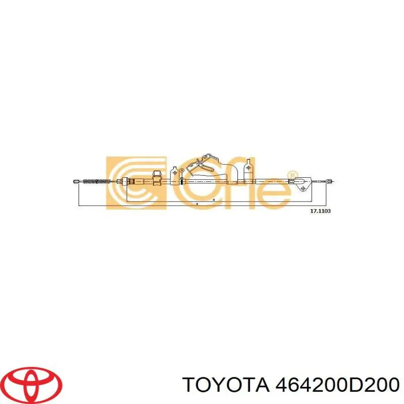 Купить 440208 Linex Задний правый трос ручника