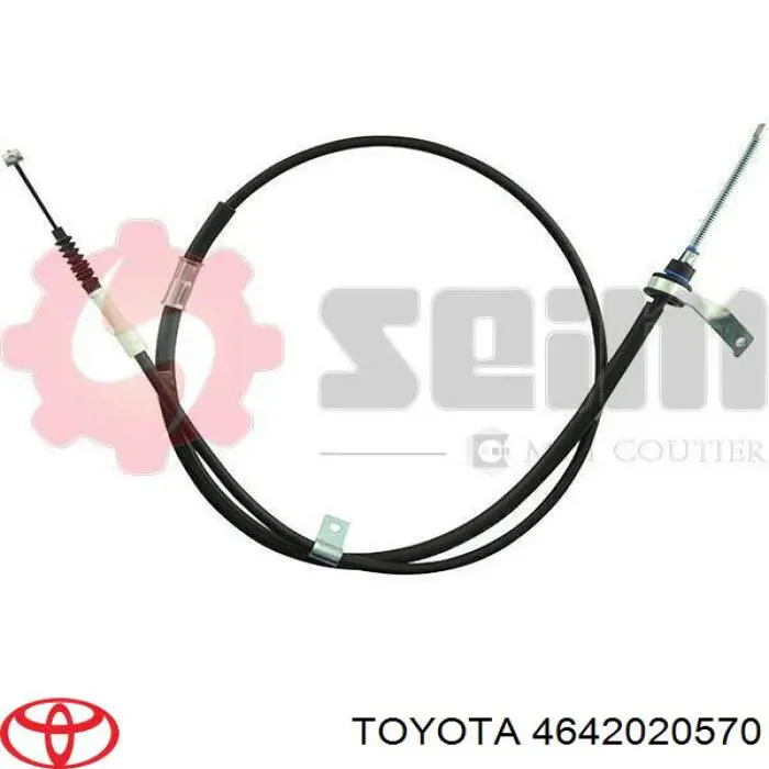 Купить 4642020570 Toyota Задний правый трос ручника