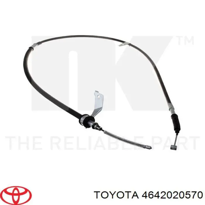 Трос стояночного тормоза задний правый Toyota 4642020570 цена, от 23.00 USD