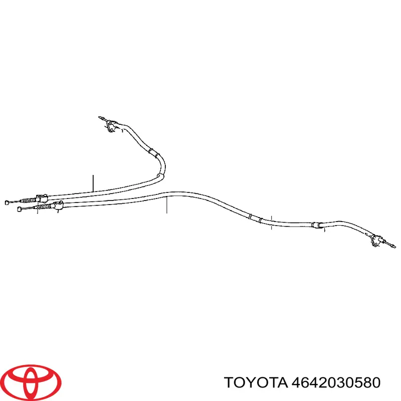 4642030580 Toyota cabo traseiro direito/esquerdo do freio de estacionamento