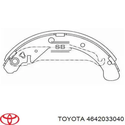 Задний правый трос ручника 4642033040 Toyota