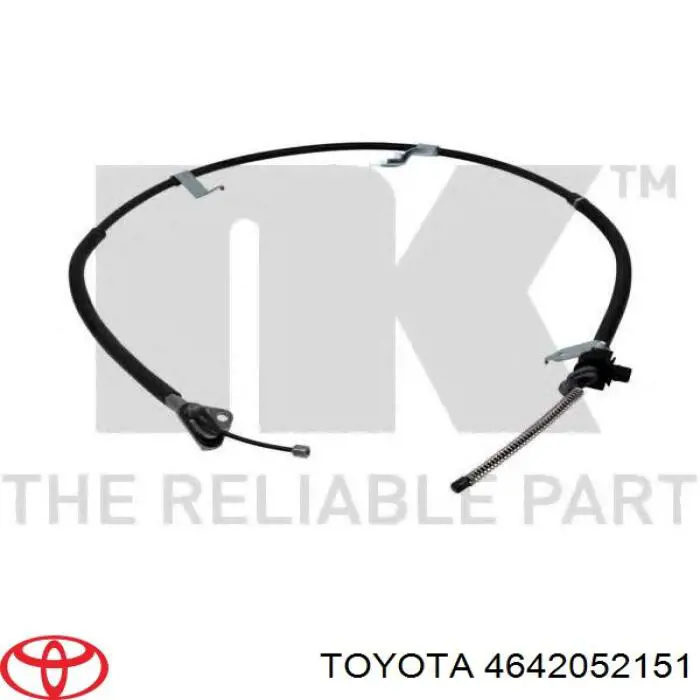 Трос стояночного тормоза задний правый Toyota 4642052151 цена, от 28.35 USD