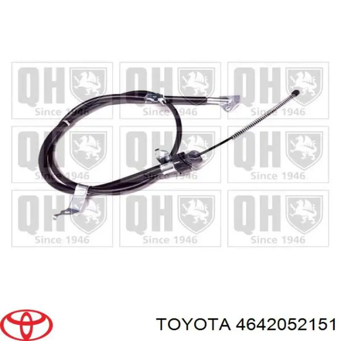 4642052151 Toyota Трос ручного тормоза задний, правый