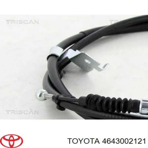 4643002121 Toyota cabo do freio de estacionamento traseiro esquerdo