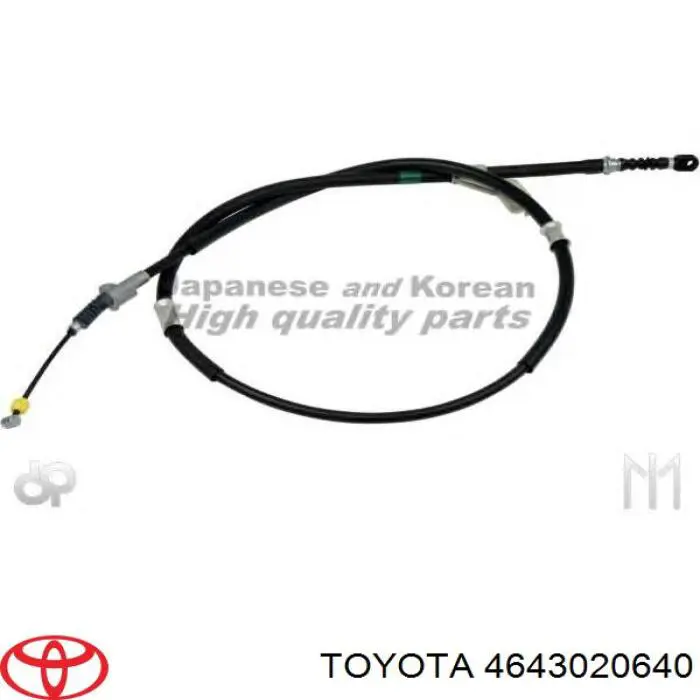 4643020640 Toyota трос ручного тормоза задний левый
