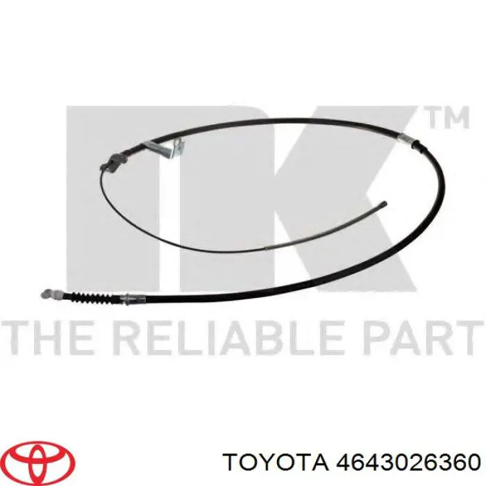 Трос ручного тормоза задний Toyota 4643026360 цена, от 24.03 USD