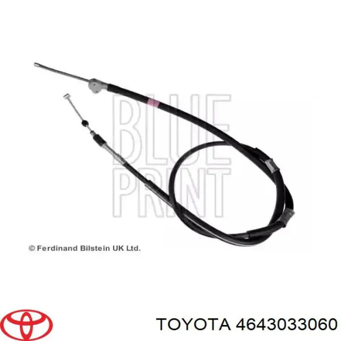 Купить 4643033060 Toyota Трос стояночного тормоза задний левый