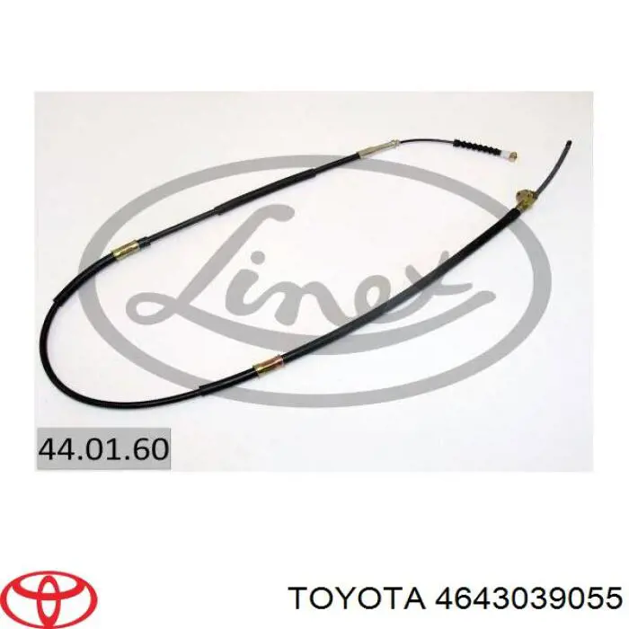 Трос ручного тормоза задний Toyota 4643039055 цена, от 27.40 USD