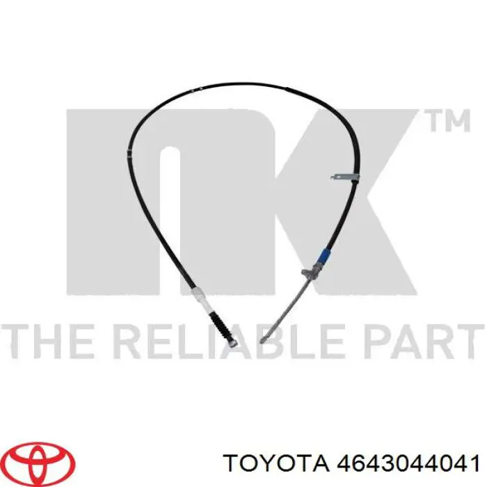 Купить 4643044041 Toyota Трос стояночного тормоза задний левый