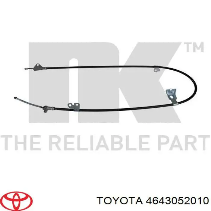 Купить 4643052010 Toyota Трос стояночного тормоза задний левый