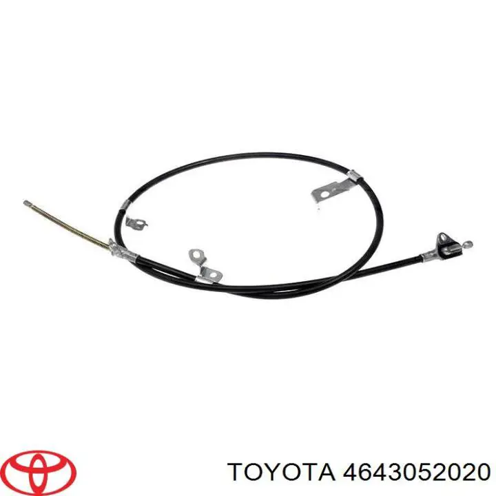 4643052020 Toyota cabo do freio de estacionamento traseiro esquerdo