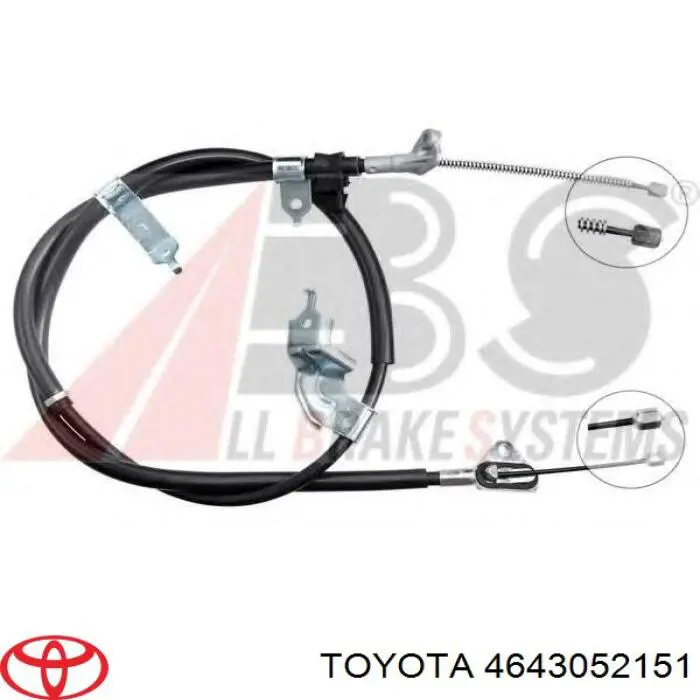 Трос ручника 4643052151 Toyota