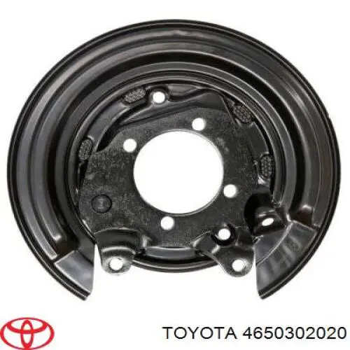 4650302020 Toyota защита тормозного диска заднего правая