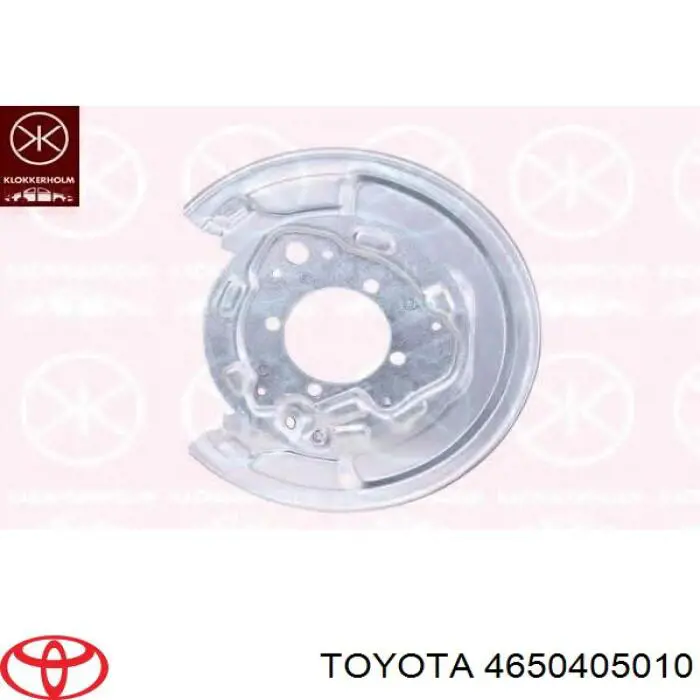 4650405010 Toyota proteção esquerda do freio de disco traseiro