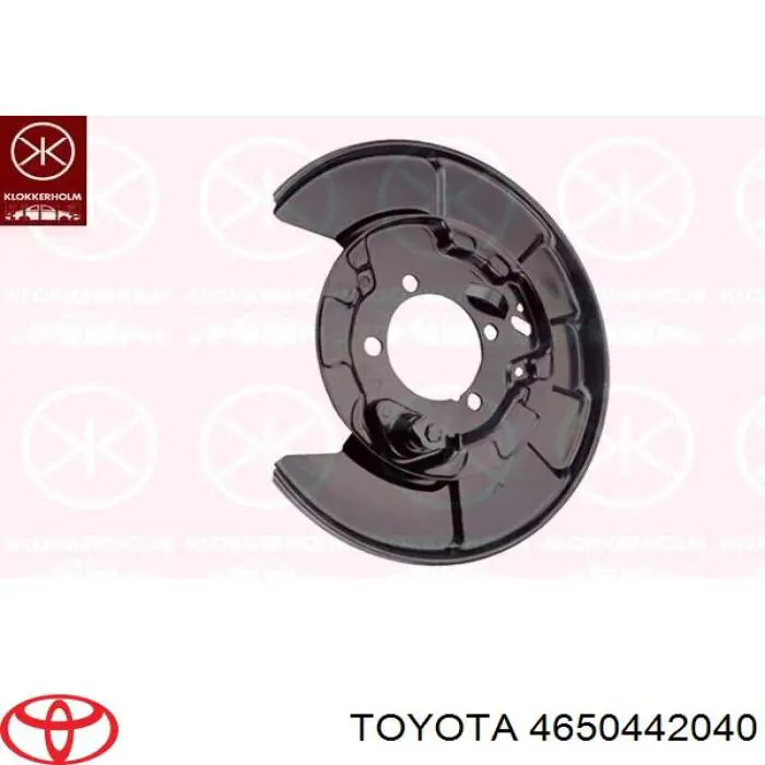 Защита тормозного диска заднего левая на Toyota RAV4 III 