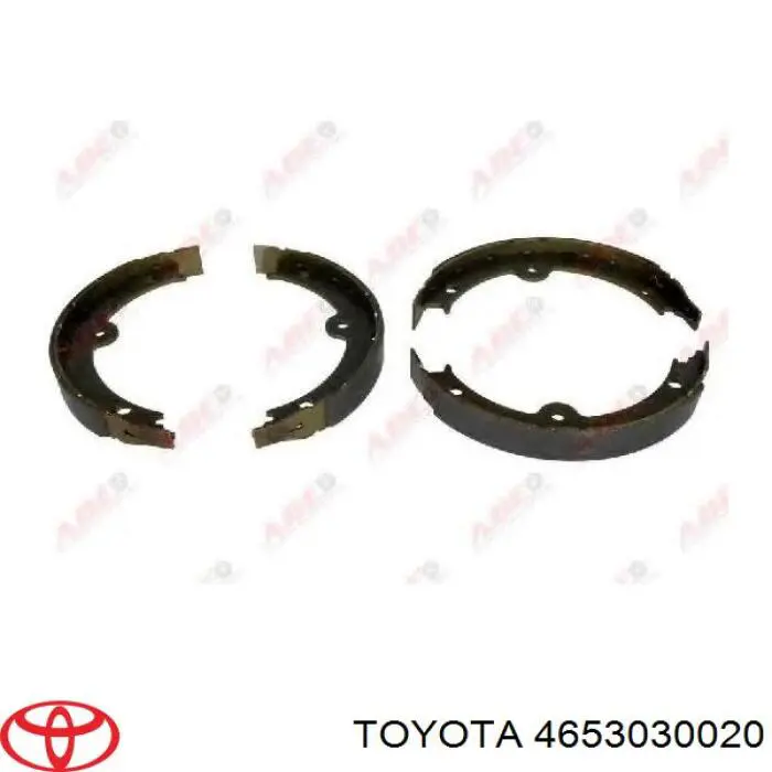 Juego de zapatas de frenos, freno de estacionamiento 4653030020 Toyota/Lexus