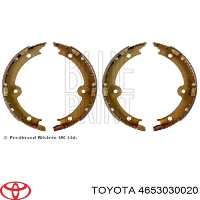 Купить 4653030020 Toyota Колодки ручника/стояночного тормоза