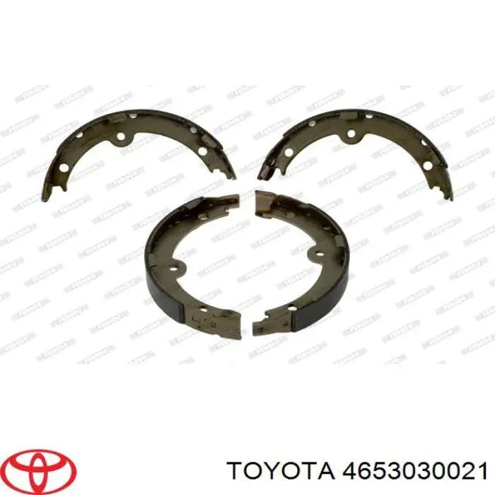 Juego de zapatas de frenos, freno de estacionamiento 4653030021 Toyota/Lexus