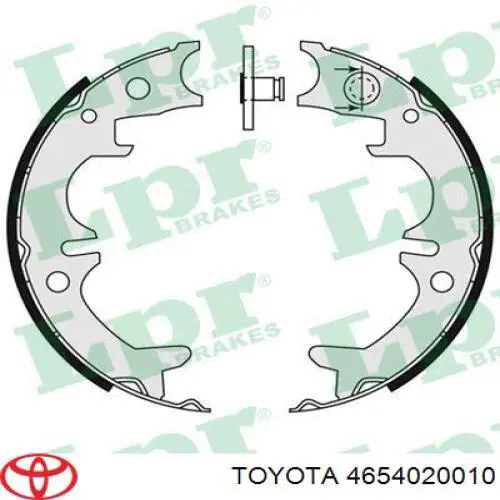 Колодки ручника 4654020010 Toyota