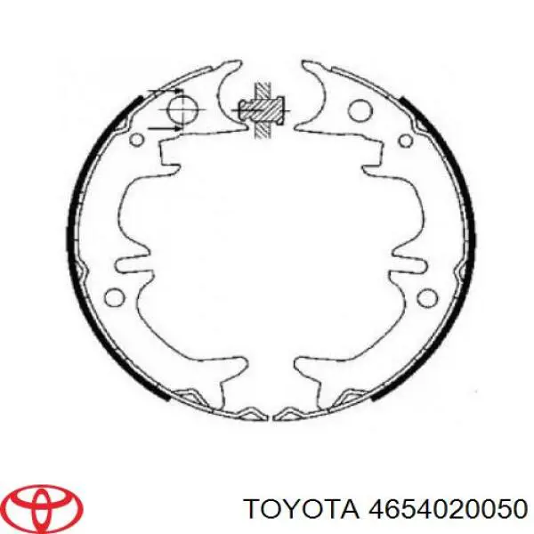Колодки ручника 4654020050 Toyota