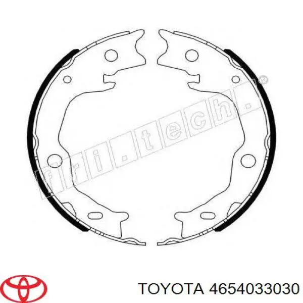 Sapatas do freio de estacionamento para Lexus ES (V60)