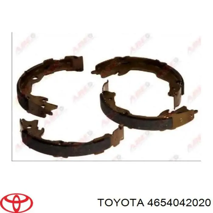 4654042020 Toyota колодки ручника (стояночного тормоза)