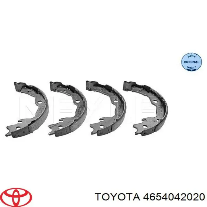 Колодки ручника/стоянкового гальма 4654042020 Toyota