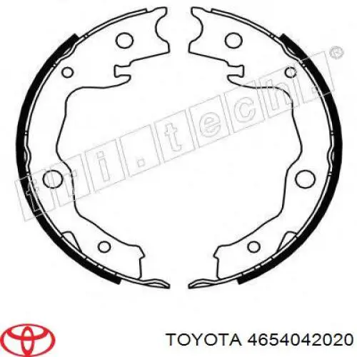 Колодки ручника 4654042020 Toyota