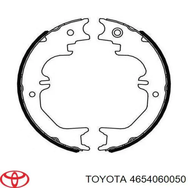 Колодки ручника 4654060050 Toyota