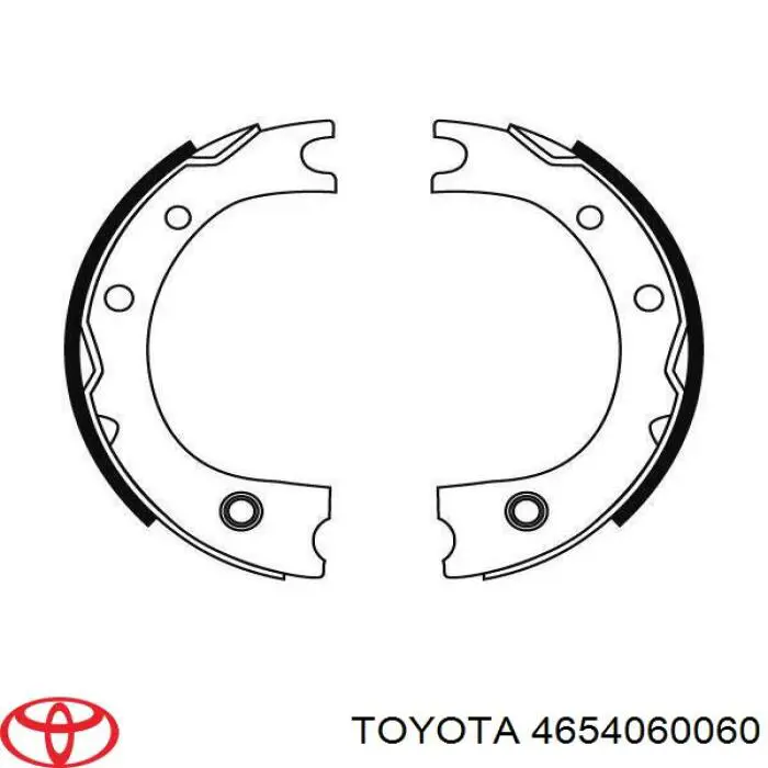 4654060060 Toyota Тормозные колодки ручника