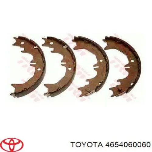 Купить 4654060060 Toyota Колодки ручника/стояночного тормоза