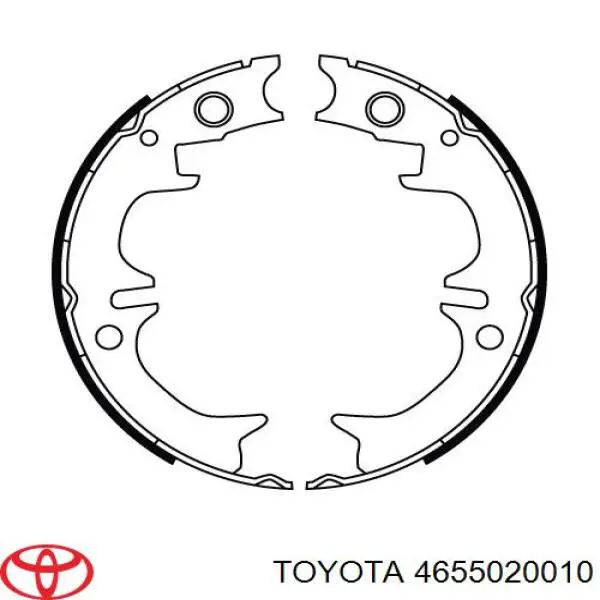 Колодки ручника 4655020010 Toyota