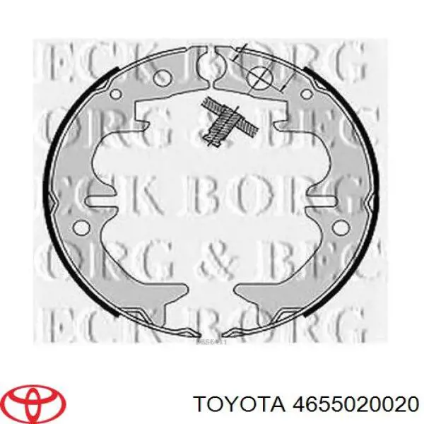 Колодки ручника 4655020020 Toyota