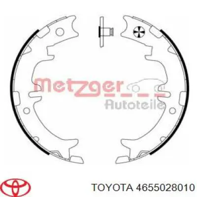 Колодки ручника 4655028010 Toyota