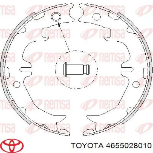 Тормозные колодки стояночного тормоза Toyota 4655028010 цена, от 18.62 USD