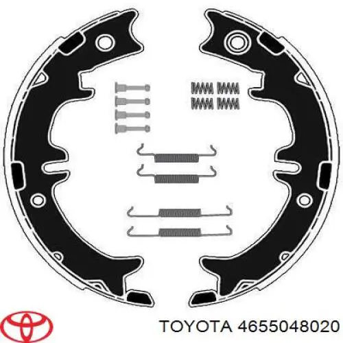 Купить 4655048020 Toyota Колодки ручника/стояночного тормоза