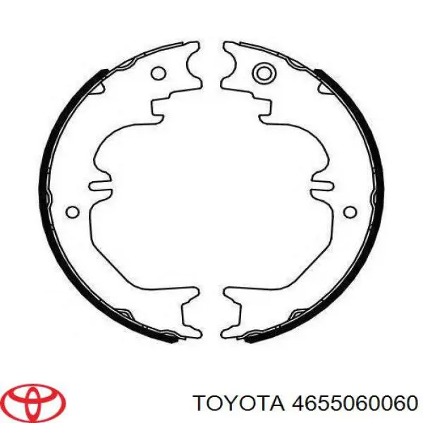 4655060060 Toyota колодки ручника (стояночного тормоза)